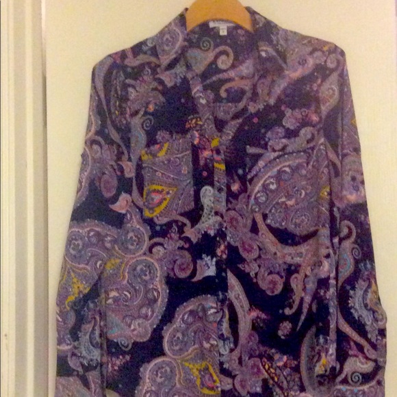 Express Long Sleeve Portofino Blouse - Picture 1 of 3